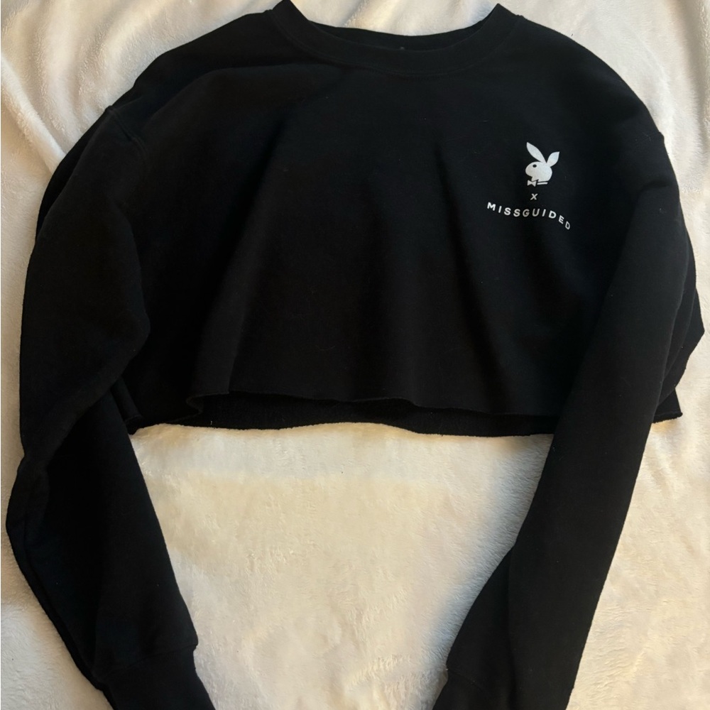 Misguided X Playboy cropped crew